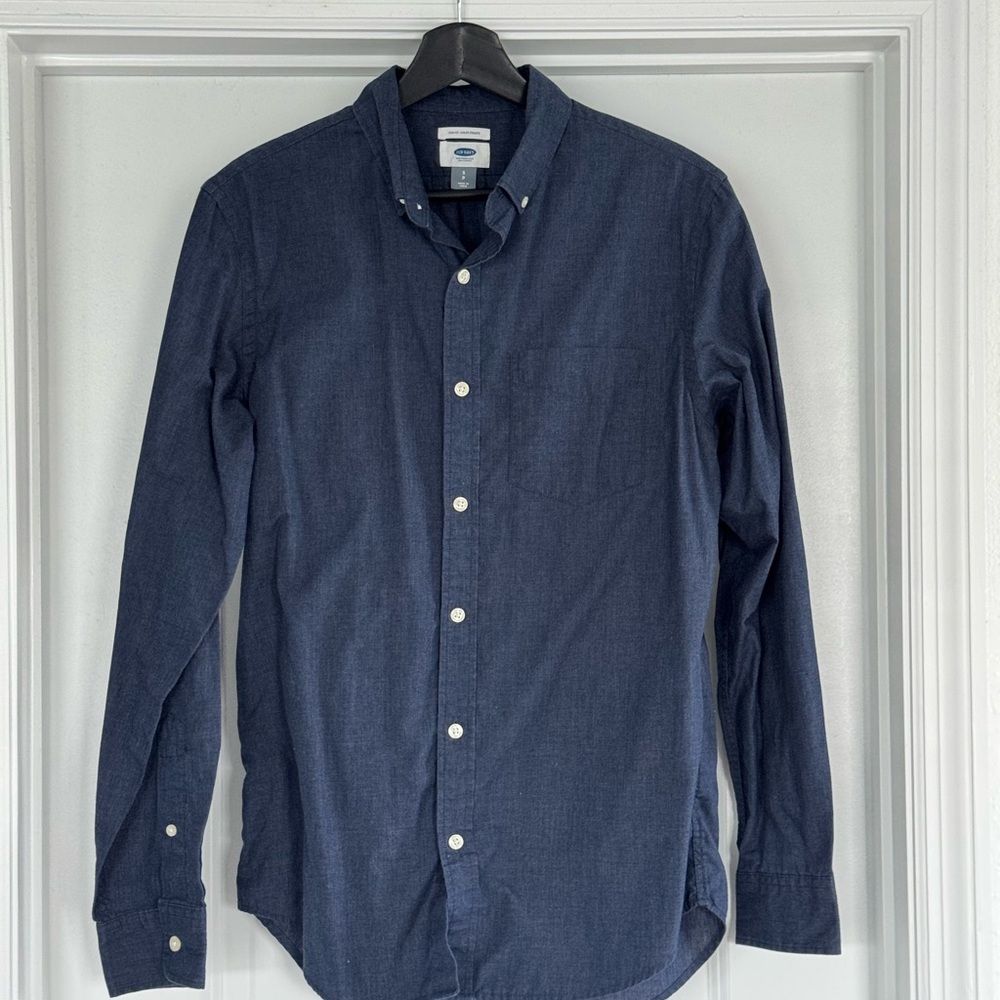 Old Navy Dark Blue Casual Button-Down Shirt